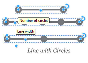 Line with Circles